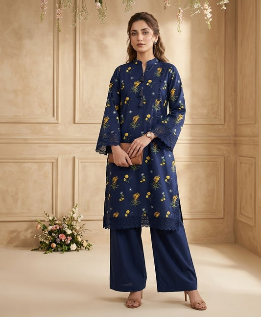 Golden Mimosa – 2 Piece Unstitched Suit