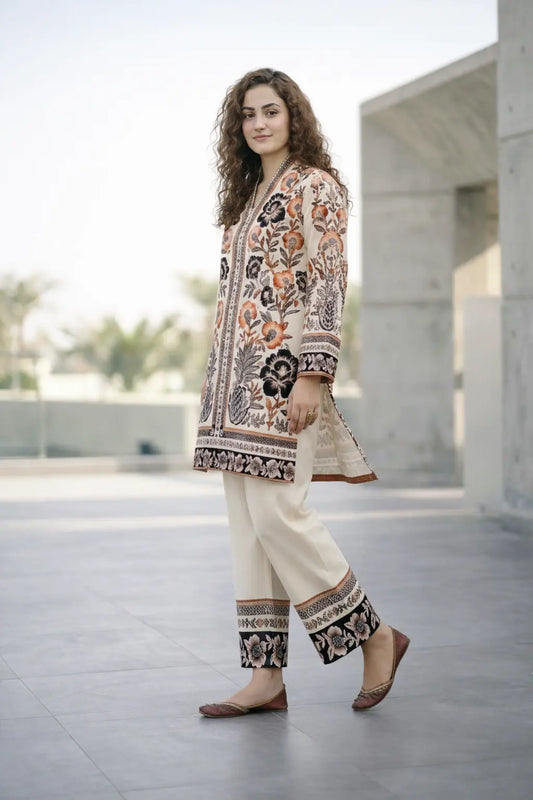 Pineapple Ethnic – 2 Piece Unstitched Suit