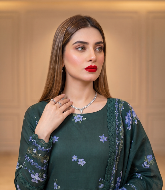 Indigo Bell – 3 Piece Unstitched Suit