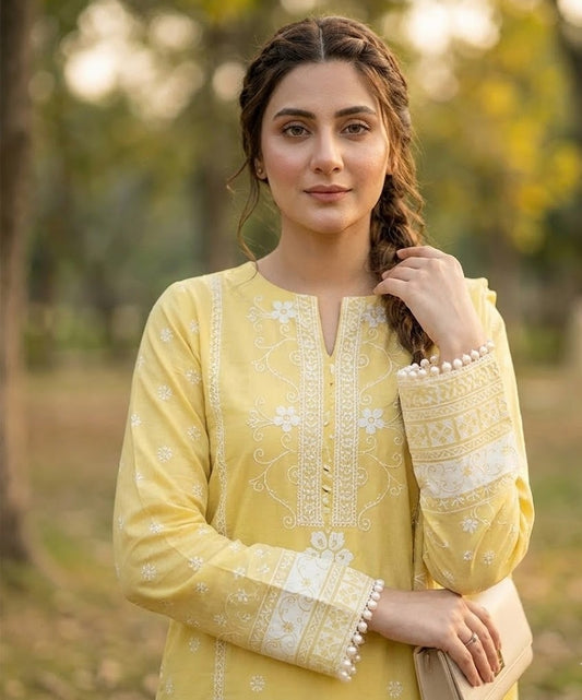 Sunshine Vine – 3 Piece Unstitched Suit