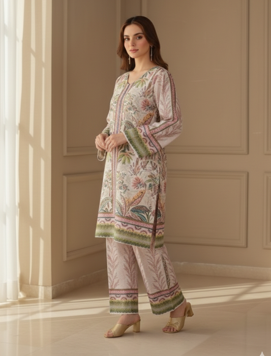 Tropical Oasis – 2 Piece Unstitched Suit