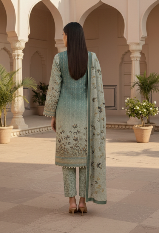 Forest Maple – 3 Piece Unstitched Suit