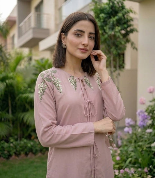 Blush Foxglove – 2 Piece Unstitched Co-ord Set
