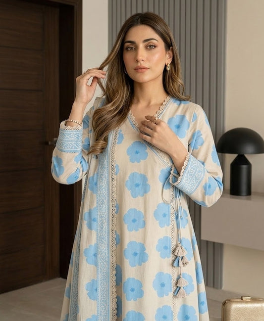 Azure Breeze – 3 Piece Unstitched Suit