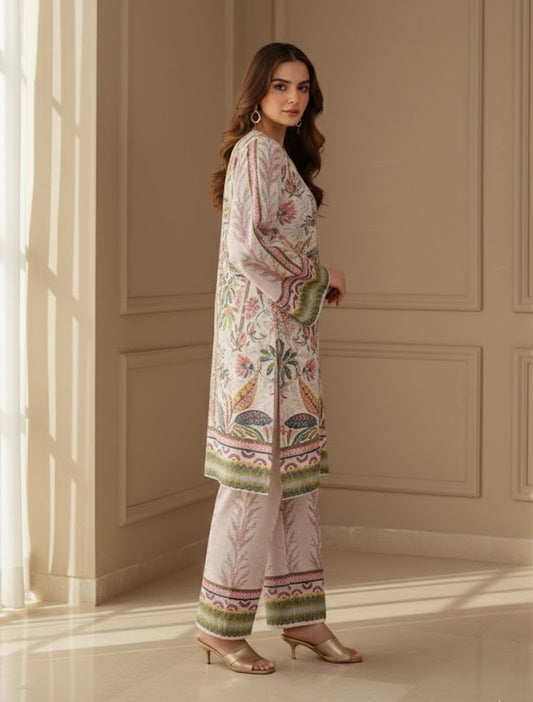 Tropical Oasis – 2 Piece Unstitched Suit